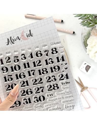 Mi agenda perfecta Clear stamp set Mi agenda perfecta Clear stamp set