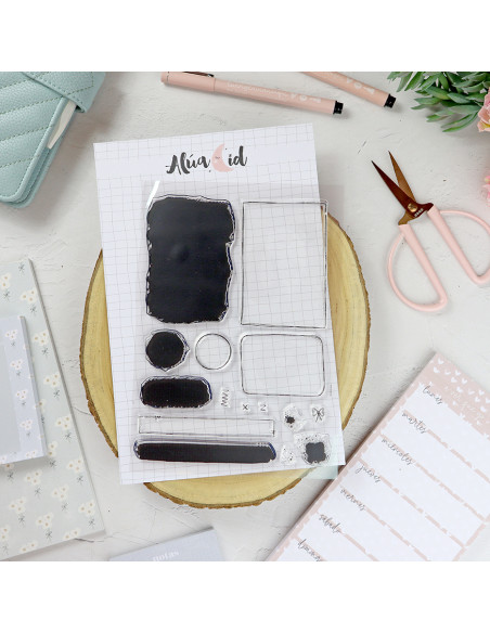 Manchas agenda Clear stamp set