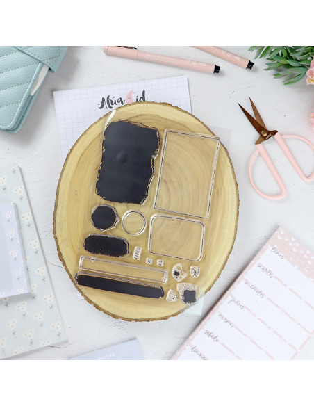 Manchas agenda Clear stamp set | Alúa Cid