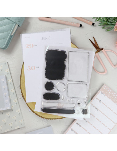 Manchas agenda Clear stamp set