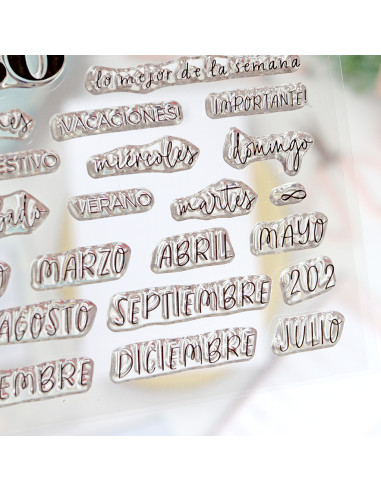 Mi agenda perfecta Clear stamp set Mi agenda perfecta Clear stamp set