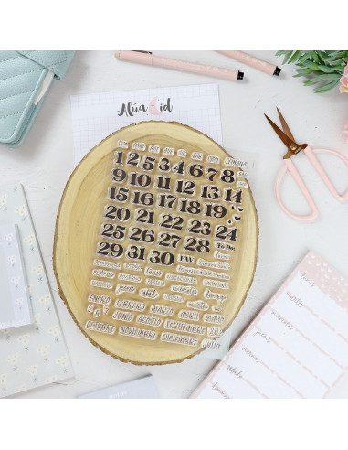 Mi agenda perfecta Clear stamp set Mi agenda perfecta Clear stamp set