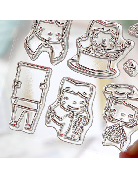 Sea lo que sea Clear stamp set