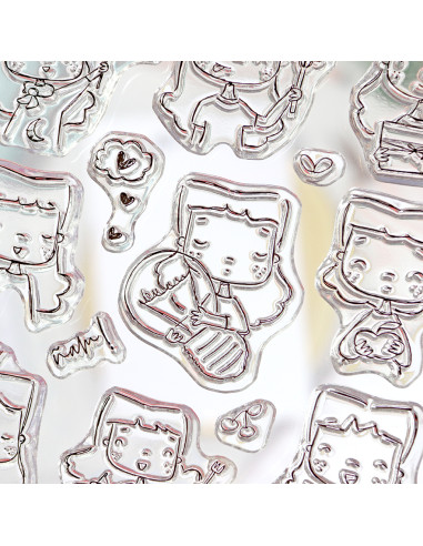 Sea lo que sea Clear stamp set