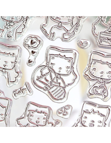 Sea lo que sea Clear stamp set