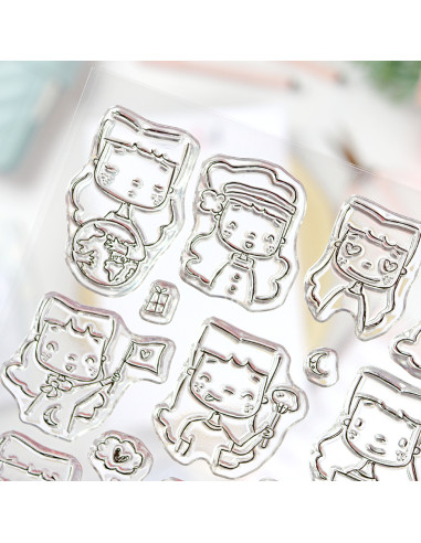 Sea lo que sea Clear stamp set