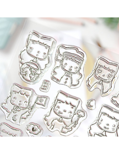 Sea lo que sea Clear stamp set