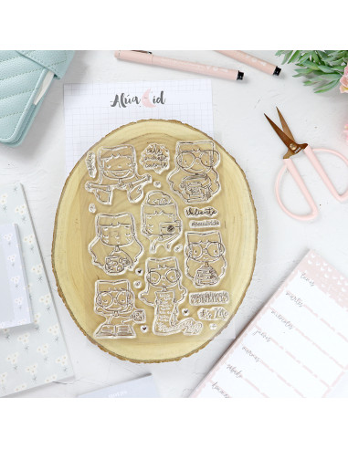 esmivida Clear stamp set by Alúa Cid esmivida Clear stamp set by Alúa Cid