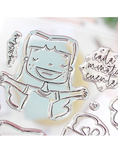 esmivida Clear stamp set by Alúa Cid