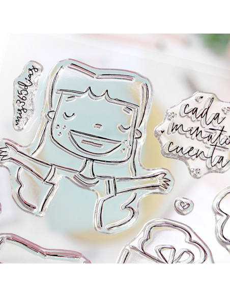 esmivida Clear stamp set by Alúa Cid