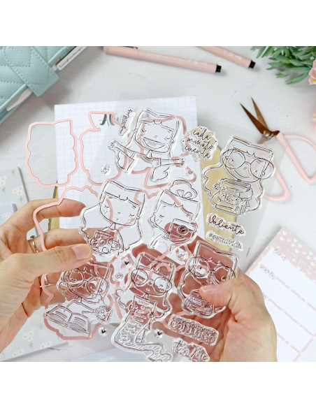 esmivida Clear stamp and dies set by Alúa Cid