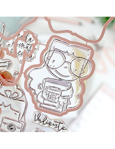 esmivida Clear stamp and dies set by Alúa Cid esmivida Clear stamp and dies set by Alúa Cid