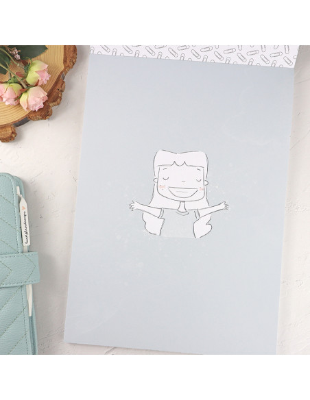 Sea lo que sea 9x12" paper pad