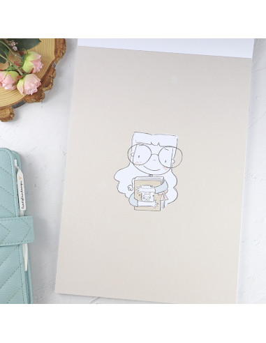 Sea lo que sea 9x12" paper pad | Alúa Cid design