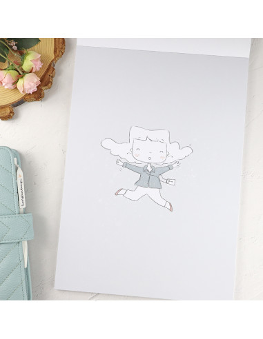 Sea lo que sea 9x12" paper pad | Alúa Cid design