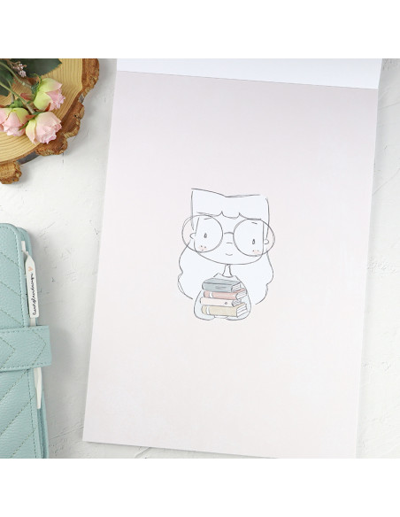 Sea lo que sea 9x12" paper pad