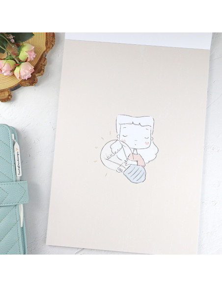 Sea lo que sea 9x12" paper pad