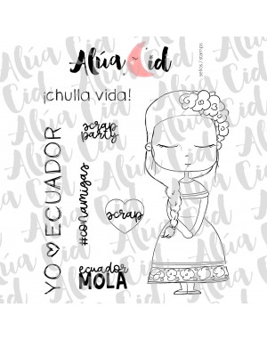 Ecuadormola clear stamps set | Alúa Cid