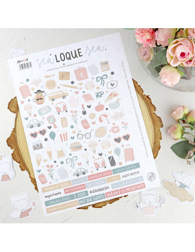 Sea lo que sea puffy stickers | Alúa... Sea lo que sea puffy stickers | Alúa...