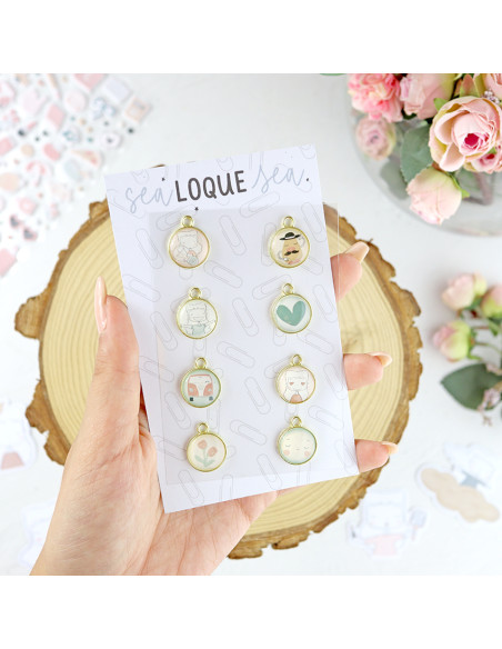 Sea lo que sea mini metallic charms | Sea lo que sea collection