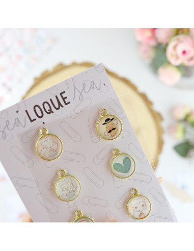 Sea lo que sea mini metallic charms |... Sea lo que sea mini metallic charms |...