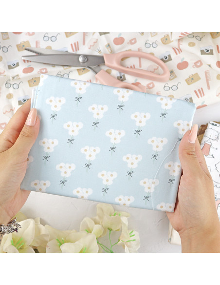 5m Bellis Perennis printed fabric | Sea lo que sea by Alúa Cid