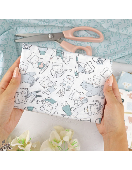 5m Popurrí Verde printed fabric | Sea lo que sea by Alúa Cid