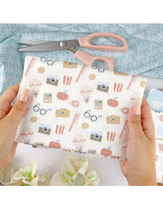 5m Retro printed fabric | Sea lo que sea by Alúa Cid