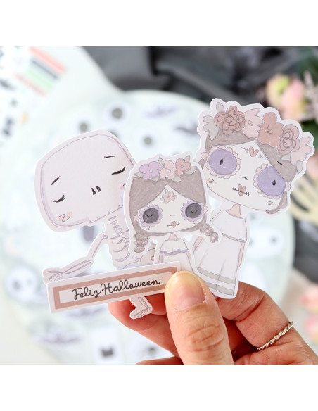 Cute Halloween die-cuts set | Alúa Cid