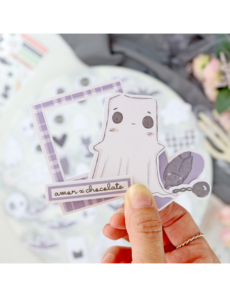 Cute Halloween die-cut by Alúa Cid