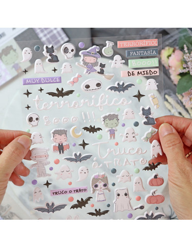 Cute Halloween puffy stickers | Alúa...
