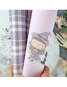 Sabrina laminated paper| Cute Halloween collection by...