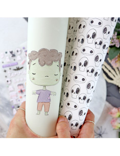 Frankeira laminated paper sheet | Cute Halloween...