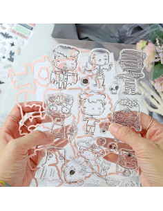 Cute Halloween stamp & dies set by Alúa Cid
