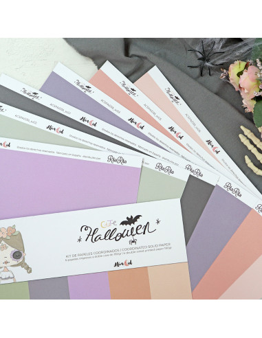 Cute Halloween Solid paper Kit | Alúa Cid design