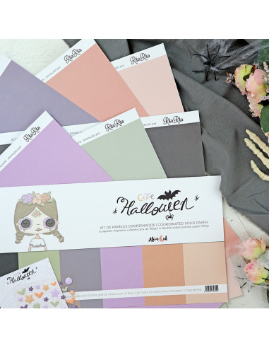 Cute Halloween Solid paper Kit | Alúa Cid design