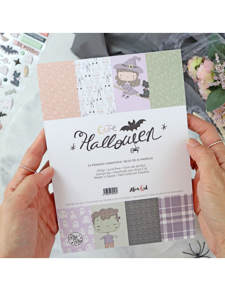 Cute Halloween 6x8" paper pad | Alúa Cid design