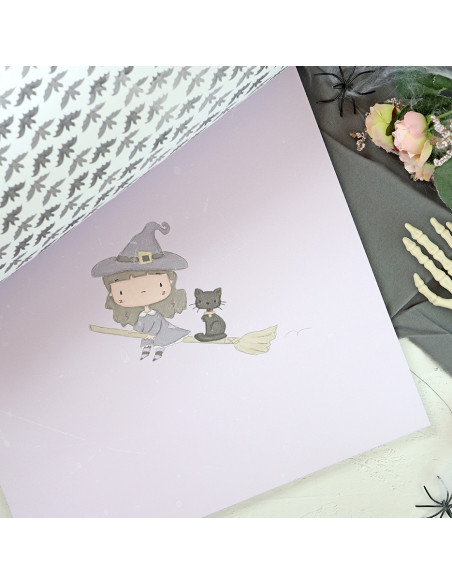 Cute Halloween 12x12" paper pad | Alúa Cid design