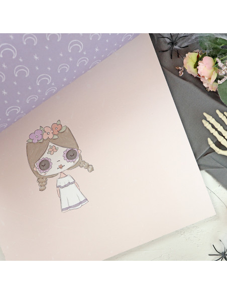 Cute Halloween 12x12" paper pad | Alúa Cid design