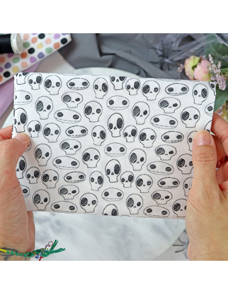 5m Pesadilla printed fabric | Cute Halloween by Alúa Cid