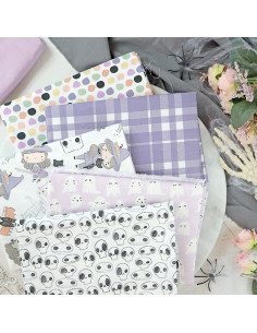5m Cuadros printed fabric | Cute Halloween by Alúa Cid 2