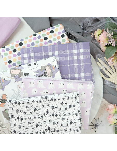 5m Boo printed fabric | Cute Halloween by Alúa Cid