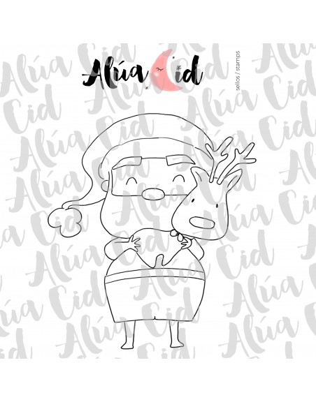 Stamp 'Amor del bueno' by Alúa Cid