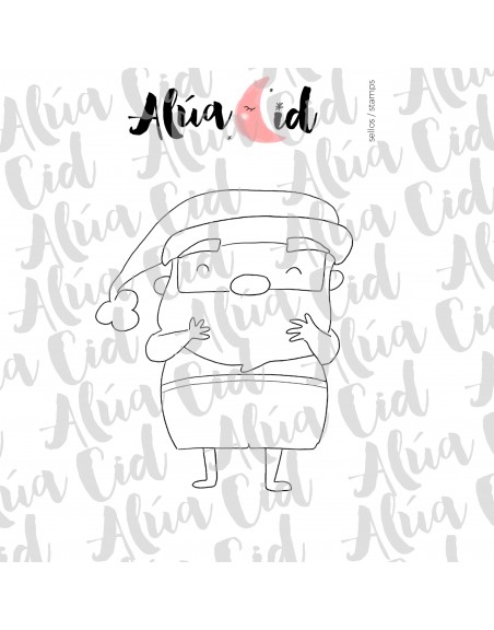 Stamp 'HoHoHo' by Alúa Cid