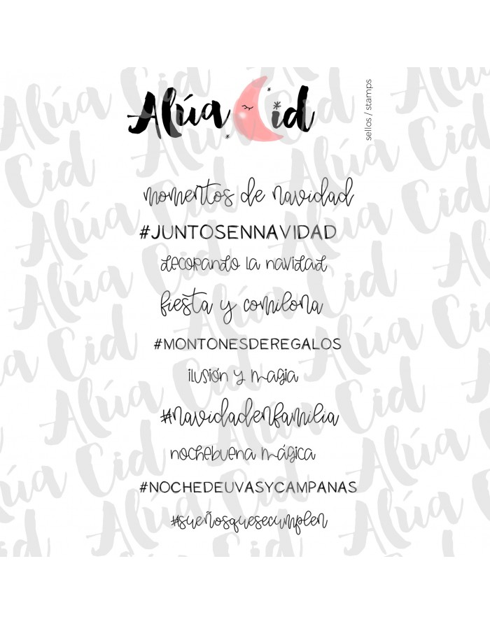 Momentos de Navidad clear stamps set...