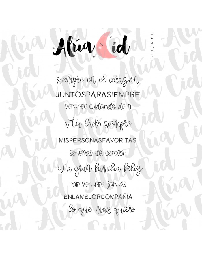 Momentos en familia clear stamps set...