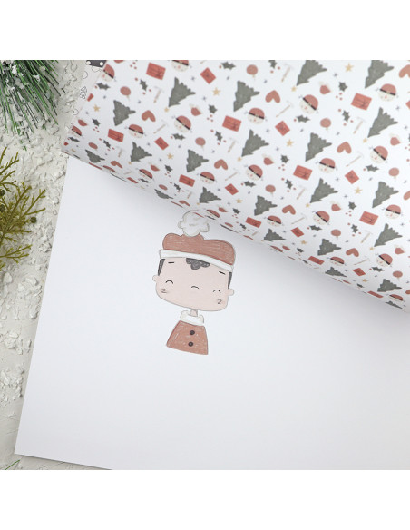 Ohana en diciembre 12x12" paper pad | Alúa Cid design