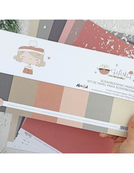 Ohana en Diciembre Solid paper Kit | Alúa Cid design