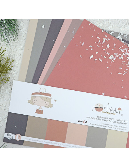 Ohana en Diciembre Solid paper Kit | Alúa Cid design
