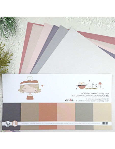 Ohana en Diciembre Solid paper Kit | Alúa Cid design